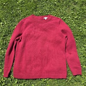 J Jill Womens Medium Sweater Button Back Detail Camel Hair Blend